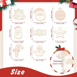 Paint by Numbers Christmas Ornaments - Bells Angel Candy Kit