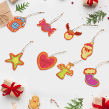 Load image into Gallery viewer, Paint by Numbers Christmas Ornaments - Merry Heart House Reindeer Kit Figured&#39;Art