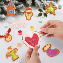 Load image into Gallery viewer, Paint by Numbers Christmas Ornaments - Merry Heart House Reindeer Kit
