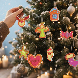 Paint by Numbers Christmas Ornaments - Merry Heart House Reindeer Kit