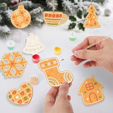 Load image into Gallery viewer, Paint by Numbers Christmas Ornaments - Bell Stocking Snowflake Kit