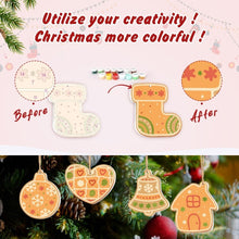 Load image into Gallery viewer, Paint by Numbers Christmas Ornaments - Bell Stocking Snowflake Kit