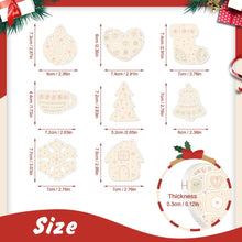 Load image into Gallery viewer, Paint by Numbers Christmas Ornaments - Bell Stocking Snowflake Kit