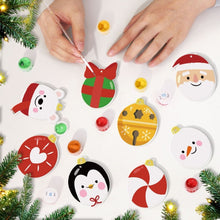 Load image into Gallery viewer, Paint by Numbers Christmas Ornaments - Polar Bear Penguin Santa Kit