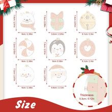 Load image into Gallery viewer, Paint by Numbers Christmas Ornaments - Polar Bear Penguin Santa Kit
