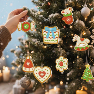 Paint by Numbers Christmas Ornaments - Hat Mittens Tree Horse Kit