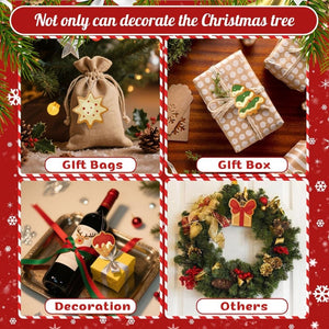 Paint by Numbers Christmas Ornaments - Star Tree Gift Gingerbread Kit