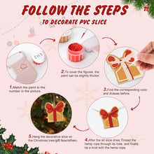 Load image into Gallery viewer, Paint by Numbers Christmas Ornaments - Star Tree Gift Gingerbread Kit