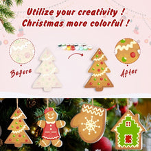 Load image into Gallery viewer, Paint by Numbers Christmas Decorations - Gingerbread Treats &amp; Snowflakes Kit