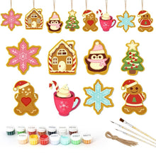 Load image into Gallery viewer, Paint by Numbers Christmas Decorations - Holiday Gifts &amp; Cheer Kit