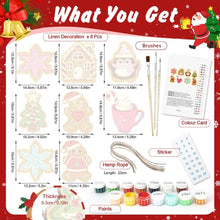 Load image into Gallery viewer, Paint by Numbers Christmas Decorations - Holiday Gifts &amp; Cheer Kit
