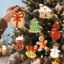 Load image into Gallery viewer, Paint by Numbers Christmas Decorations - Snowman &amp; Gingerbread Joy Kit