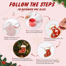 Load image into Gallery viewer, Paint by Numbers Christmas Decorations - Snowman &amp; Gingerbread Joy Kit