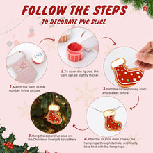 Load image into Gallery viewer, Paint by Numbers Christmas Decorations - Peppermint Treats Kit