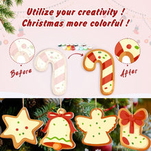 Load image into Gallery viewer, Paint by Numbers Christmas Decorations - Angel Wings &amp; Stars Kit