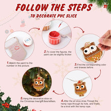 Load image into Gallery viewer, Paint by Numbers Christmas Decorations - Christmas Forest Friends Kit