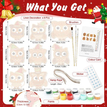 Load image into Gallery viewer, Paint by Numbers Christmas Decorations - Christmas Forest Friends Kit