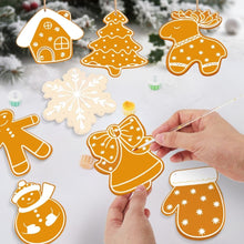 Load image into Gallery viewer, Paint by Numbers Christmas Decorations - Holiday Cookies Kit