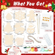 Load image into Gallery viewer, Paint by Numbers Christmas Decorations - Holiday Cookies Kit