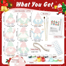 Load image into Gallery viewer, Paint by Numbers Christmas Decorations - Nordic Christmas Charms Kit