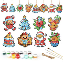 Load image into Gallery viewer, Paint by Numbers Christmas Decorations - Santa's Cookie Parade Kit