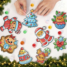 Load image into Gallery viewer, Paint by Numbers Christmas Decorations - Santa's Cookie Parade Kit
