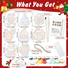 Load image into Gallery viewer, Paint by Numbers Christmas Decorations - Santa's Cookie Parade Kit
