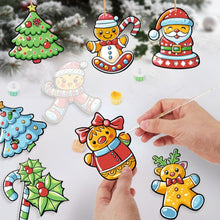 Load image into Gallery viewer, Paint by Numbers Christmas Decorations - Holly Berry Wreath Kit