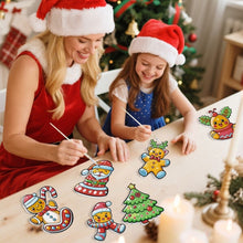 Load image into Gallery viewer, Paint by Numbers Christmas Decorations - Holly Berry Wreath Kit