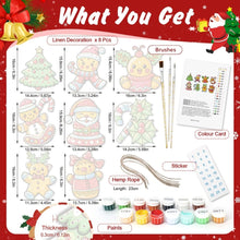 Load image into Gallery viewer, Paint by Numbers Christmas Decorations - Holly Berry Wreath Kit