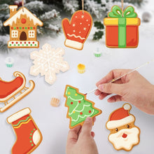 Load image into Gallery viewer, Paint by Numbers Christmas Decorations - Joyful Icons Kit 1