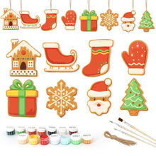 Load image into Gallery viewer, Paint by Numbers Christmas Decorations - Joyful Icons Kit 1