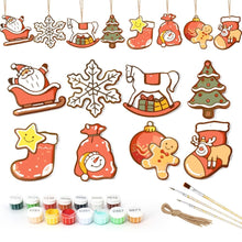 Load image into Gallery viewer, Paint by Numbers Christmas Decorations - Joyful Icons Kit 2