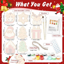 Load image into Gallery viewer, Paint by Numbers Christmas Decorations - Joyful Icons Kit 3