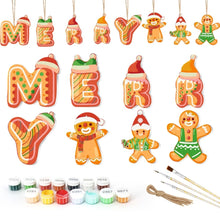 Load image into Gallery viewer, Paint by Numbers Christmas Decorations - Gingerbread Dreams Kit