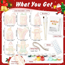 Load image into Gallery viewer, Paint by Numbers Christmas Decorations - Gingerbread Dreams Kit