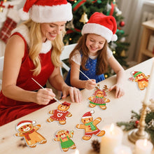 Load image into Gallery viewer, Paint by Numbers Christmas Decorations - Gingerbread Friends Kit
