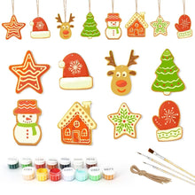 Load image into Gallery viewer, Paint by Numbers Christmas Decorations - Christmas Village Kit