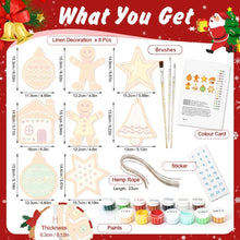Load image into Gallery viewer, Paint by Numbers Christmas Decorations - Merry Little Icons Kit 3