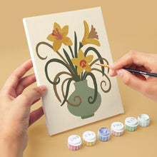 Load image into Gallery viewer, Mini Paint by numbers 15x20cm (6 pieces) - Floral Vases