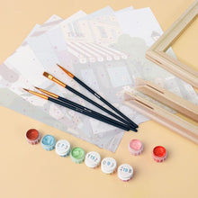 Load image into Gallery viewer, Mini Paint by numbers 15x20cm (6 pieces) - Romantic France