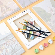 Load image into Gallery viewer, Mini Paint by numbers 15x20cm (6 pieces) - Romantic France