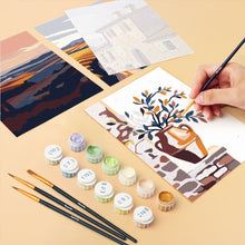 Load image into Gallery viewer, Mini Paint by numbers 15x20cm (6 pieces) - Classic Tuscany