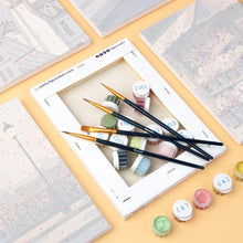 Load image into Gallery viewer, Mini Paint by numbers 15x20cm (6 pieces) - Paris Charm
