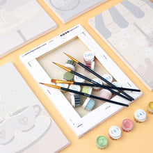 Load image into Gallery viewer, Mini Paint by numbers 15x20cm (6 pieces) - Café Romance