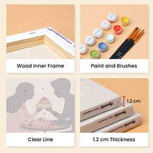 Load image into Gallery viewer, Mini Paint by numbers 15x20cm (6 pieces) - Café Romance