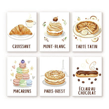 Load image into Gallery viewer, Mini Paint by numbers 15x20cm (6 pieces) - French Pastries Figured&#39;Art