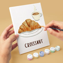 Load image into Gallery viewer, Mini Paint by numbers 15x20cm (6 pieces) - French Pastries