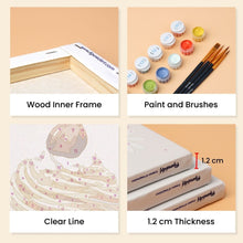 Load image into Gallery viewer, Mini Paint by numbers 15x20cm (6 pieces) - French Pastries