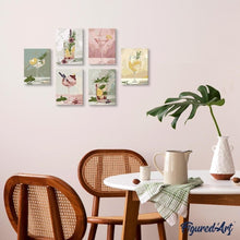 Load image into Gallery viewer, Mini Paint by numbers 15x20cm (6 pieces) - Botanical Drinks